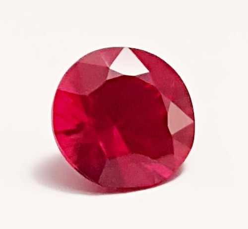 Lab Certified 10.24 Ct Red Ruby | Round Cut Loose Gemstone for Jewelry & Rings - Picture 4 of 6