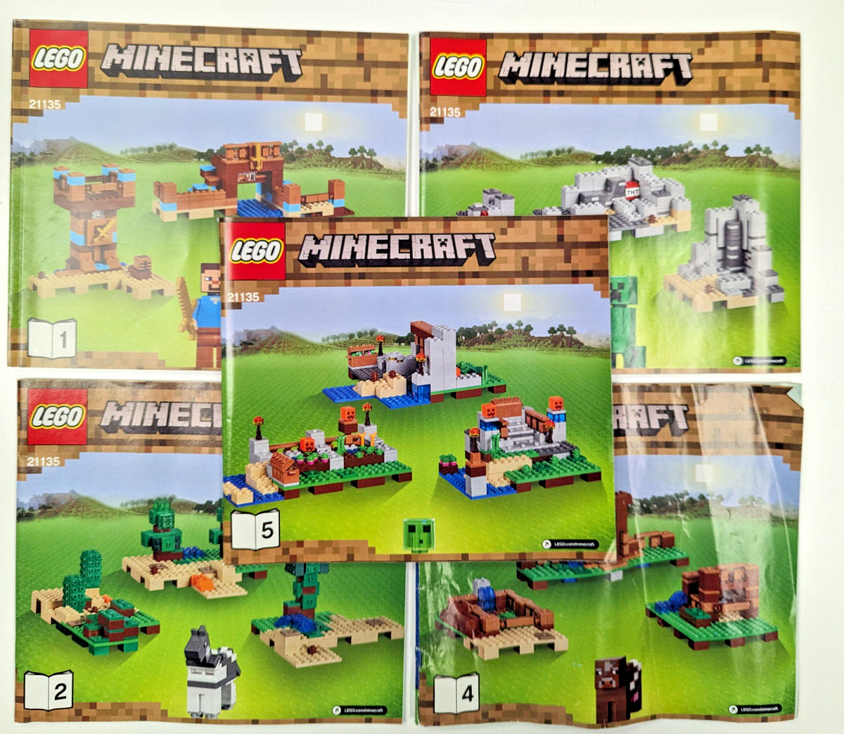 LEGO MINECRAFT The Crafting Box 2.0 Set 21135 -Instruction Manuals
