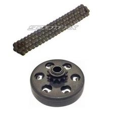 Scooter X 11 Tooth Sprocket Go Kart Chain 4 Feet Combination Street Clutch Bell 