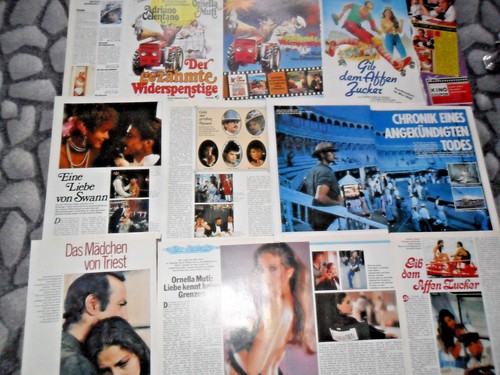 ORNELLA MUTI 332 TEILE/PARTS 1,2 KILO newspaper cuttings CLIPPINGS LOT 10/15 - Picture 7 of 12