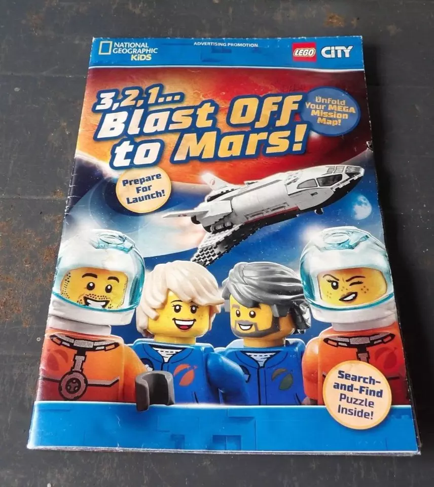 Lego City National Geographic Kids 3 2 1 Blast off to Mars Mission Map