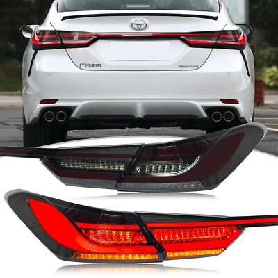BMW Style LED Tail Light For Toyota Camry Sedan 2018-2024 w/ Trunk Lid Lights