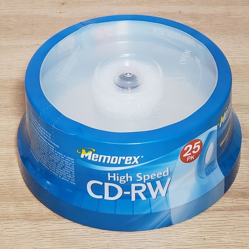 Memorex High Speed CD RW Disc 12X 700MB 80 Minutes 25 Pack Brand New - Picture 3 of 7