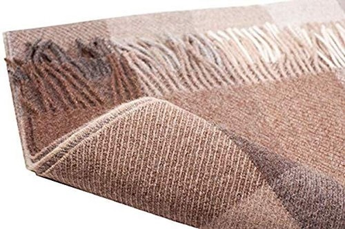 BestSockDrawer Beige-grey Alpaca Wool throw - Picture 3 of 3