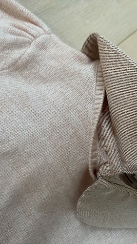 Bonpoint cashmere Collared Pink Shimmer Knit Sweater - Picture 9 of 17