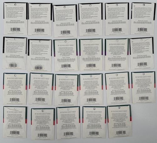 23 Packungen Umpqua Federvorfach Fluorocarbon Betrüger Sinkschnur konisch - Bild 2 von 23