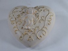 Herz aus Ton, Engelsfigur, 1 Stück