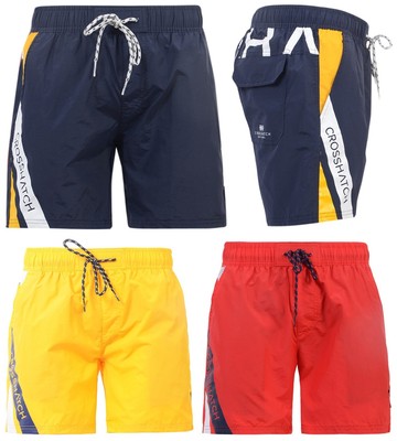 red designer swim shorts