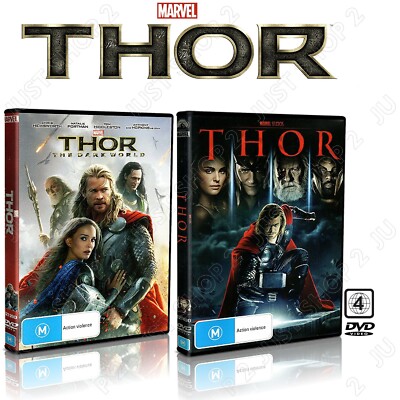 Thor DVD + Thor The Dark World DVD : Marvel Movies Set : Brand New ...