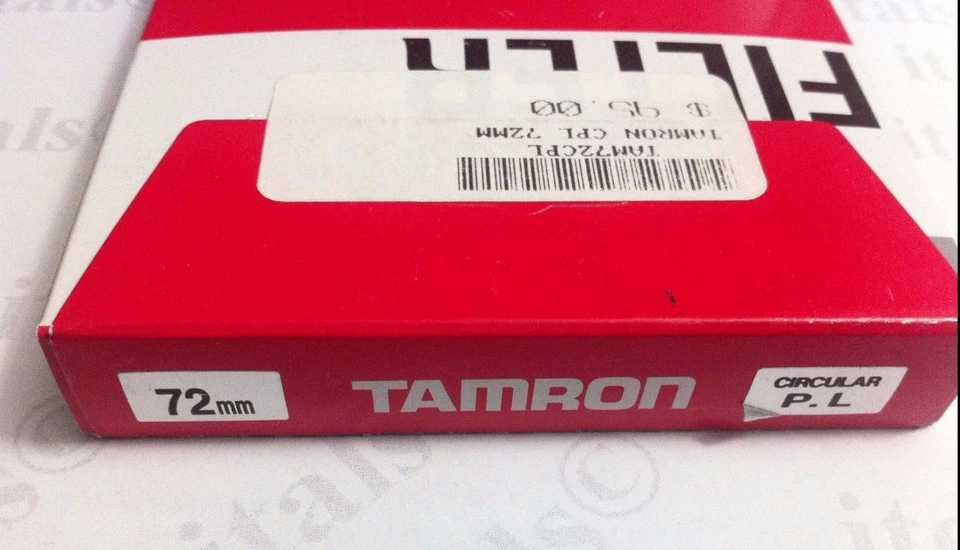 Tamron 72mm CIRCULAR POLARIZER PL Lens Glass FILTER CPL 72 mm Japan CIR-PL Tam72 - Image 3 of 3