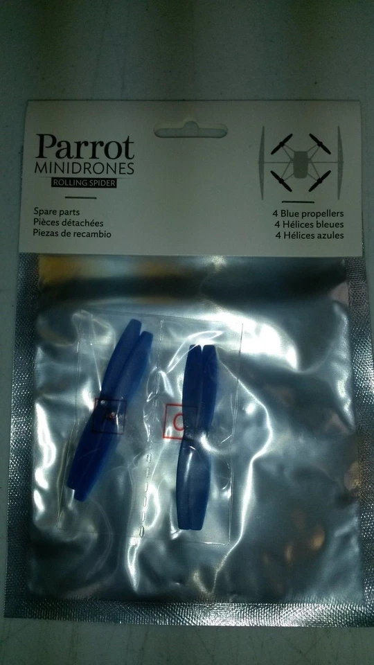 Brand New Retail Packaged Parrot Rolling Spider Propellers - Blue Color - Image 2 of 2