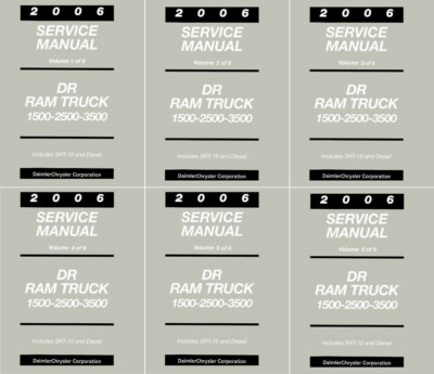 #ad 2006 Dodge DR Ram 1500 2500 3500 Truck Shop Service Repair Manual w Diesel $443.09