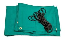 Osłona piaskownicy plandeka PVC 150x150 osłona ochronna z gumką zielona pokrywa