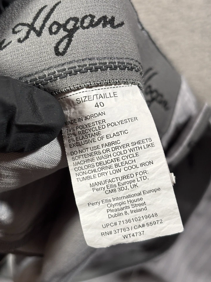 Мужские шорты для гольфа Ben Hogan 40 Performance Chino серые плоские спереди деловые повседневные - Изображение 4 из 4