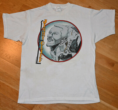 1985 JIMMY CLIFF* vtg rare reggae concert tour tee t-shirt (M/L