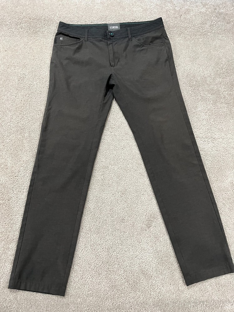 Men's 34 Gray Golf Chino Performance Stretch Lightweight Outdoor Pants by Linksoul