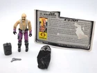 Gi Joe 3.75 Action Figure Loose Dr Mindbender 1986 w/ File Card