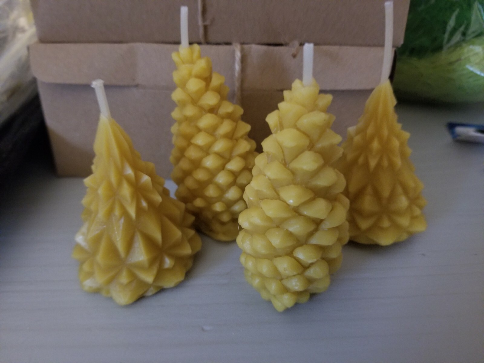 Handmade 100 Natural Bee Wax Candles eBay