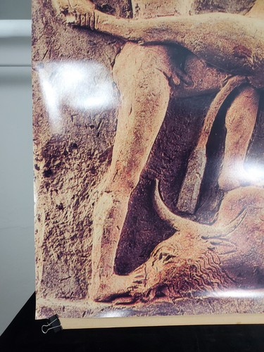 Akkadian Gilgamesh Kills the Bull of Heaven 35"x 27.5" poster on Fujicolor Paper - Picture 2 of 6