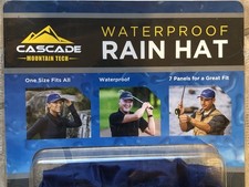 Waterproof Rain Hat Cap NEW Cascade Mountain Tech 7Panel Golf Fishing Hiking Run