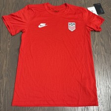 Nike USMNT Logo Tee Men Small USA NWT Soccer National Team T-Shirt Red World Cup