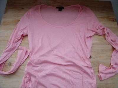 B0257 EXPRESS Damen Shirt Rosa Tunika Langarmshirt Gr.L 42 TOP