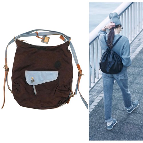 NEW Pelle Borsa Japan 3-way shoulder bag tote backpack multifunctional