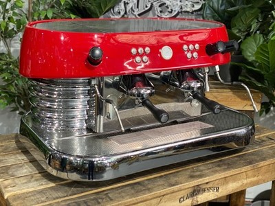 BRASILIA EXCELSIOR 2 GROUP RED ESPRESSO COFFEE MACHINE COMMERCIAL BARISTA CAFE