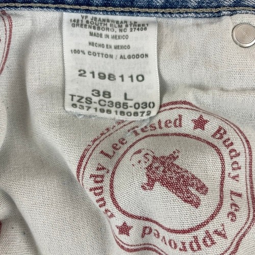 Vintage LEE DUNGAREES Y2K Jorts Mens (38 L) Baggy Wide Denim Shorts Cotton - Picture 7 of 7