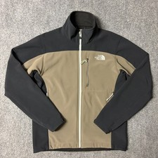 The North Face Jacket Mens Small Khaki Black APEX Bionic Hybrid Soft Shell Zip