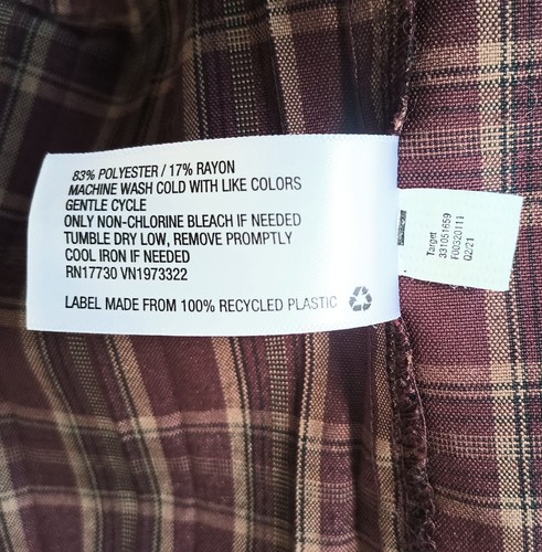 Gonna plissettata a quadri tartan Wild Fable donna XL fibbia laterale comoda spedizione VELOCE - Foto 10 di 15