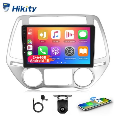 Für Hyundai i20 PB 2012-2014 Android15 Autoradio 2+64GB Carplay GPS NAVI RDS KAM