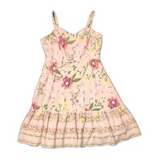 Old Navy M Floral Dress Pink Peach Multicolor Adjustable Straps