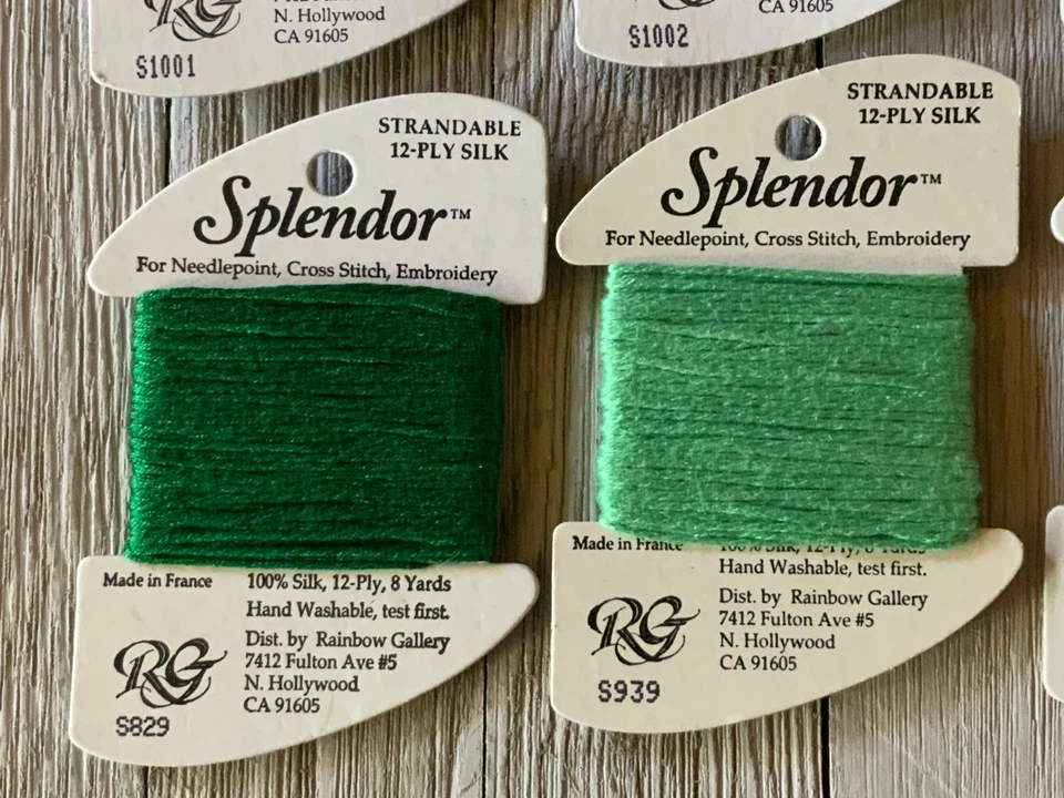 Lot of 6 Needlepoint/Embroidery THREAD RAINBOW GALLERY Splendor Mixed Silk - Image 3 of 4