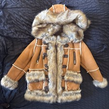 Jordan Craig Black Label Shearling Coat Kids childrens Size 10