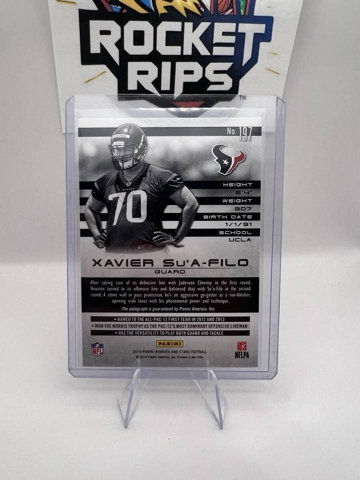2014 Panini Rookies & Stars - Xavier Su'A-Filo Autograph #197 (RC) - Image 2 of 2