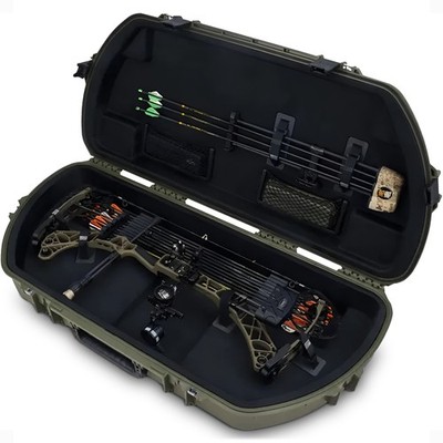 SKB Hard Protective Storage Case, Archery Bow & Arrow iSeries Shaped Case, Green
