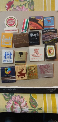 Vintage Matchbooks. 16 Really Cool Matchbooks In Each Bag!
