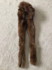 Sable Pelt Fur Long 68" Wrap Scarf