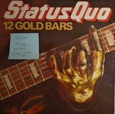 Status Quo 12 Gold Bars Vinyl Record LP VG/G+ QUOTV1 1980