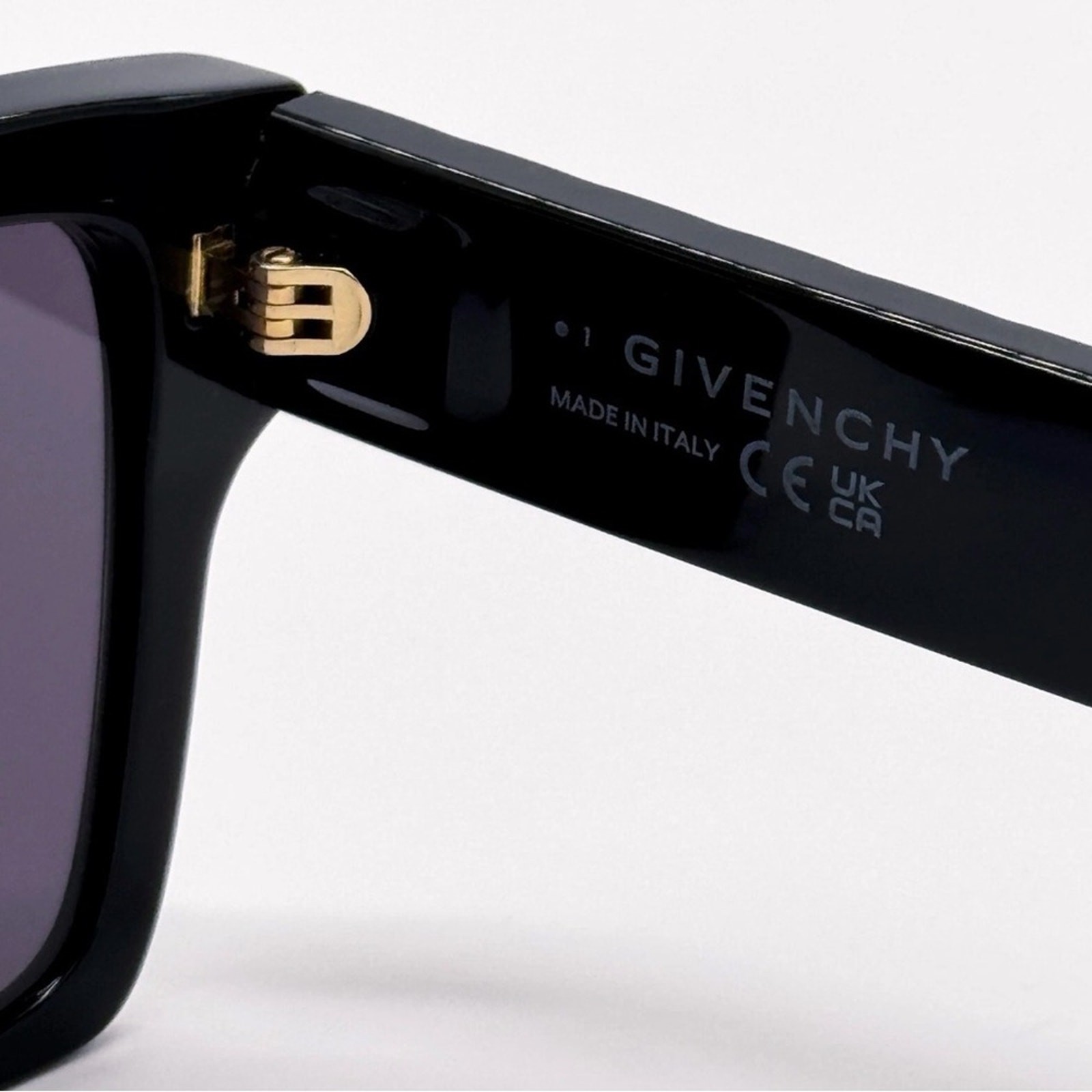  New! Givenchy Elegant Black Sunglasses with Crystals, GV40076I 01A, Authentic thumbnail 9