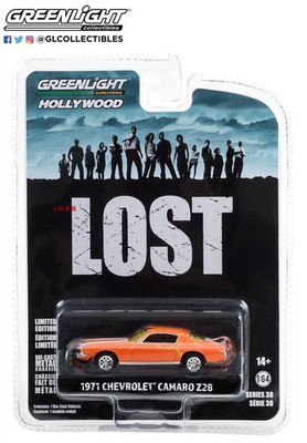 Green Light 1:64 Lost (2004-10 TV Series) -1971 Chevrolet Camaro Z28 car 
