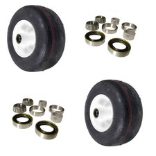 2PK Front Solid Tire Assembly 13X6.5-6 Flat Free Caster Wheel fits Scag 482504