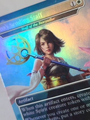 Yuna's Sending Staff (Staff of the Storyteller) Rainbow Foil MTG