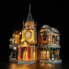 Funwhole Steampunk Trading Center Building Set – Winter Industrial Display