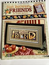 VTG Leisure Arts Leaflet #3405 Just Between Friends Cross Stitch Patterns Charts