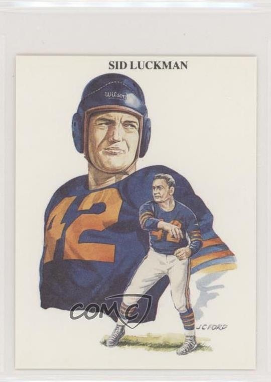 1989 All Time Great Quarterbacks Sid Luckman #4 HOF z6d