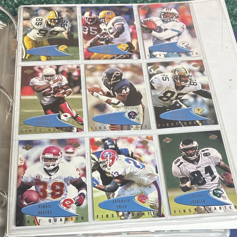 Fleer First Quarter 1998 NFL Football Card Lot (9) Collins Galloway Chmura
