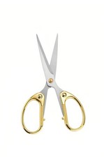 5" Stainless Steel Scissors Sharp Blades - Ambidextrous Comfort 5'', Gold