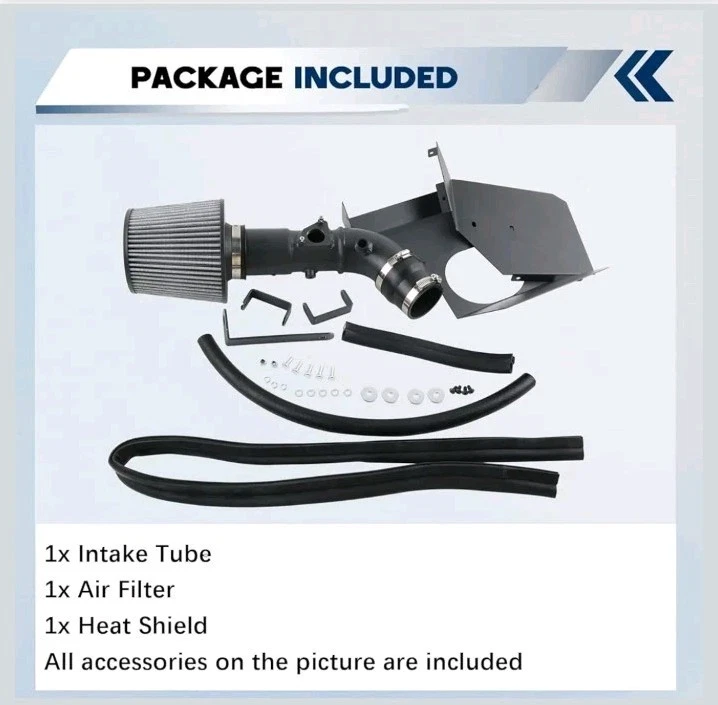 Kit de admisión de aire frío con protector térmico compatible con Toyota Corolla 2009-17/... Foto 4 de 4